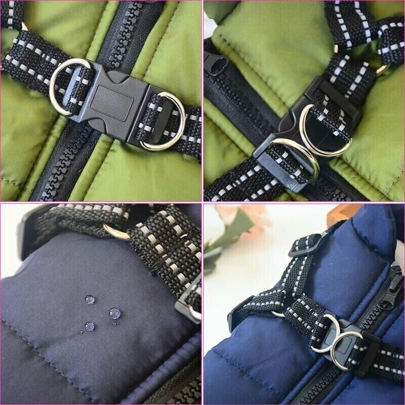 Waterproof Coat With In-built Harness